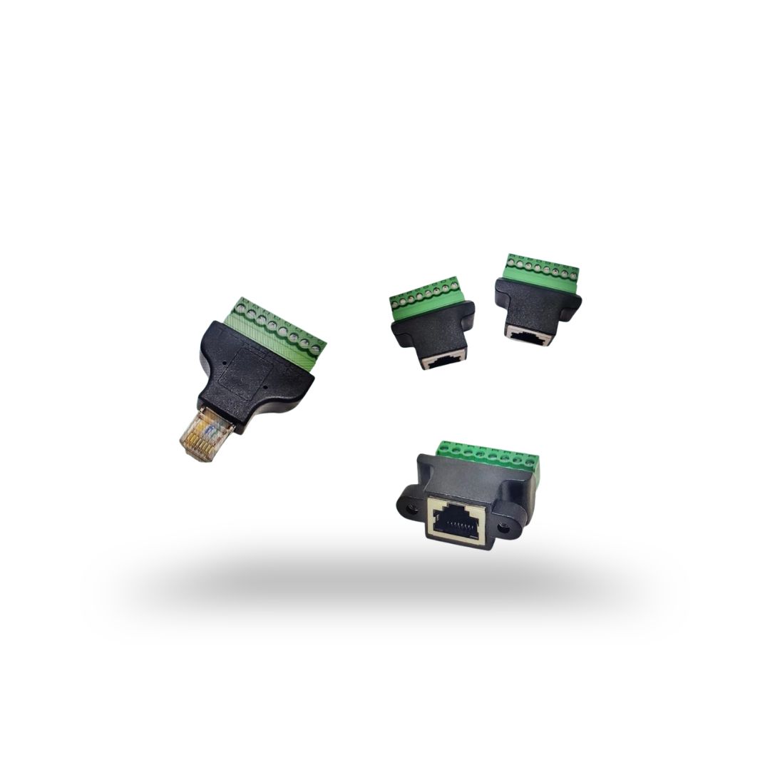Converter Adapter Connector Ethernet RJ45 Female to 8 Pin Terminal - F TO 8P