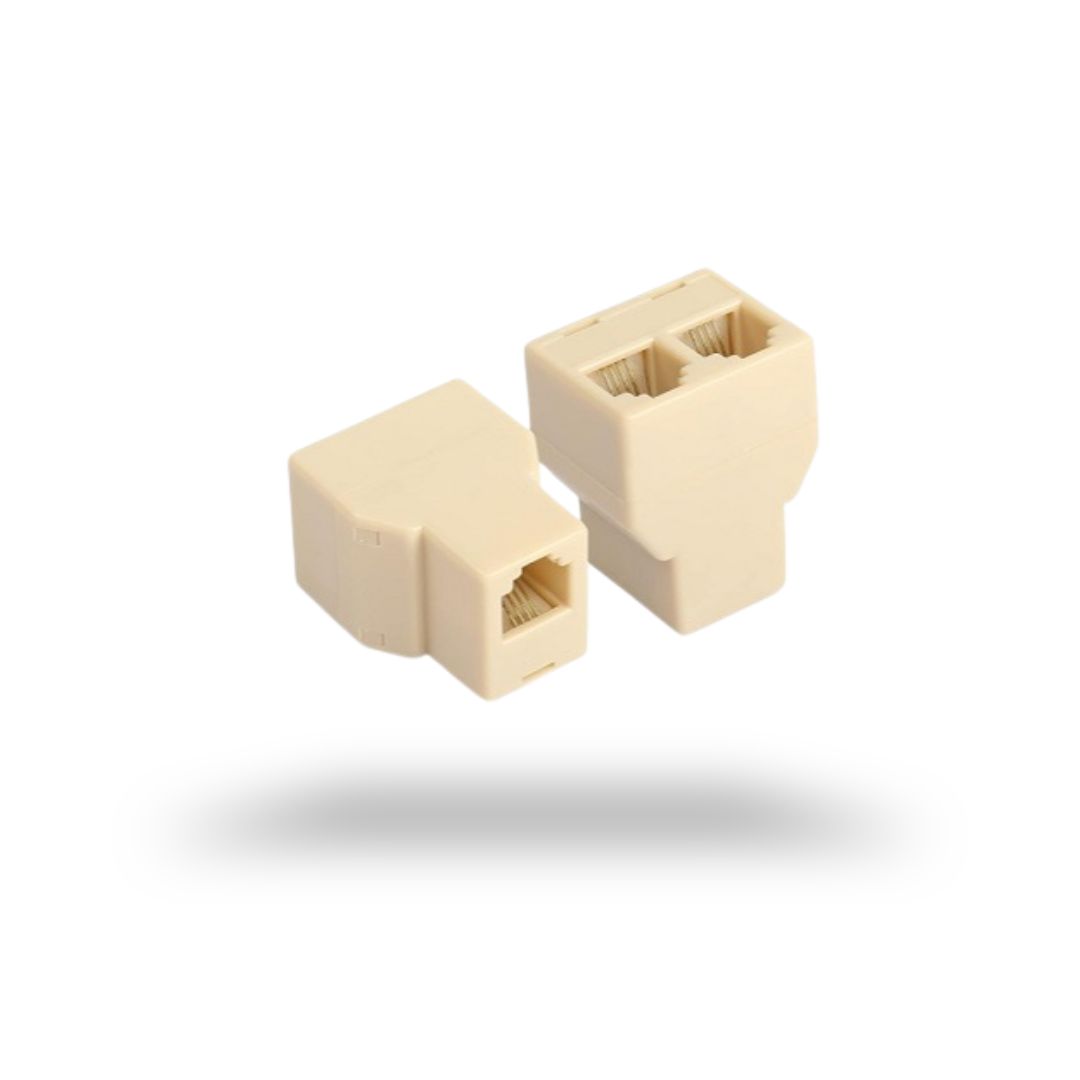Barrel RJ11 Double Connector