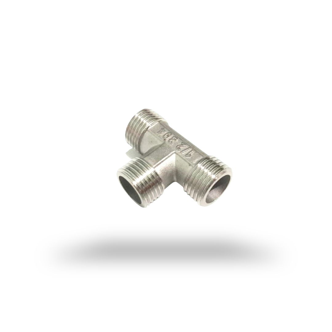 Sambungan cabang tee drat luar 1/2" nepel bidet kloset