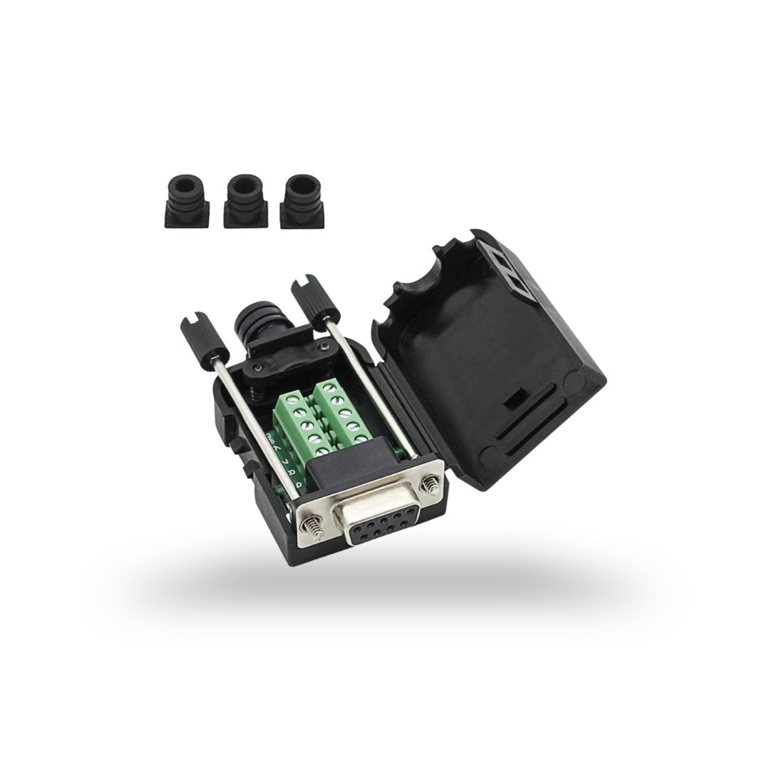 DB9 Breakout Connector to Wiring Terminal RS232 D-SUB female Serial