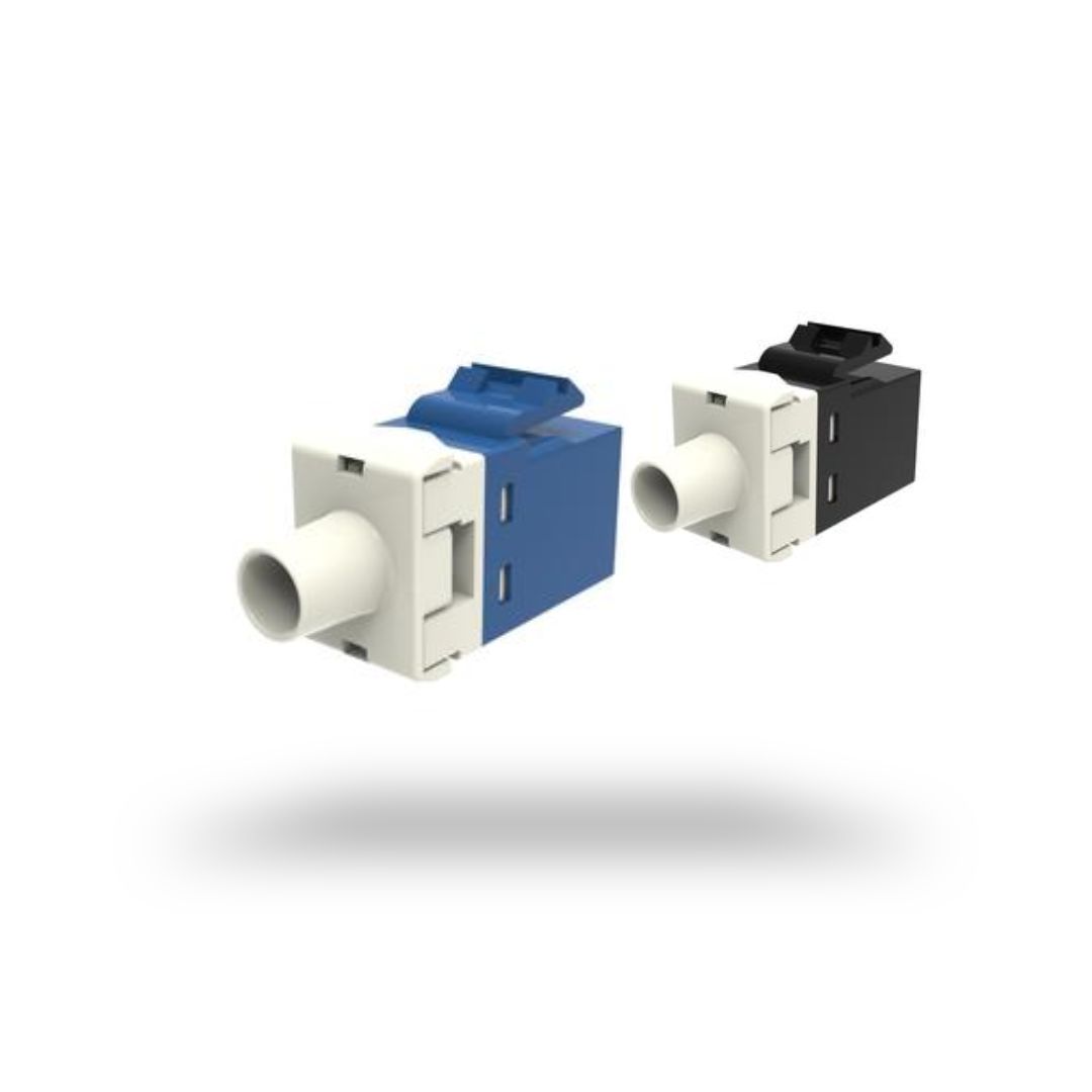 Modular jack cat 6 AMP commscope blue black - Biru