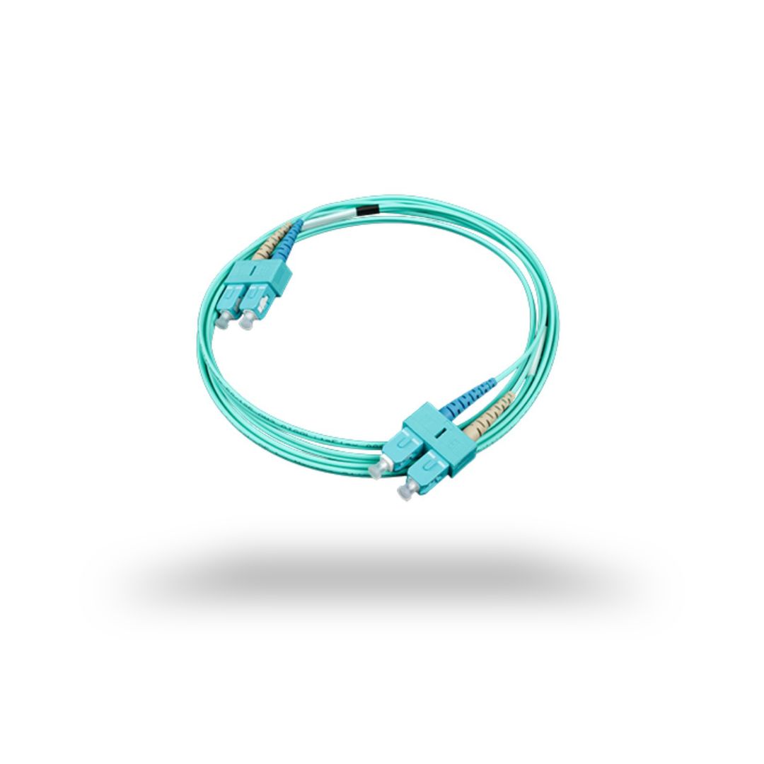 LANmark-OF Patchcord Multimode OM3 2mm LSZH Aqua 2LC-2LC 3m Nexans