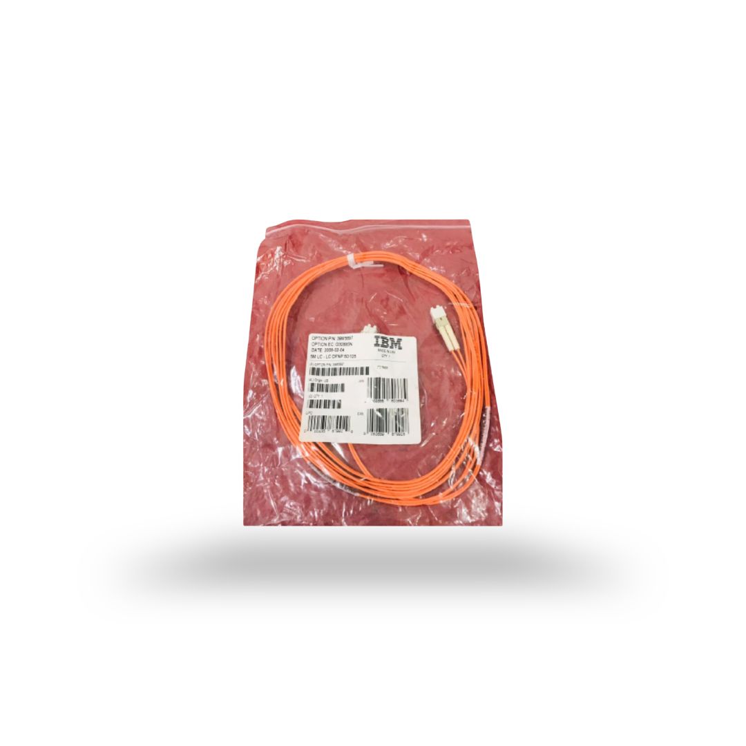 Fiber Optic Patch Cable Multimode IBM 5M LC-LC OFNP 50/125 P/N 39M5697