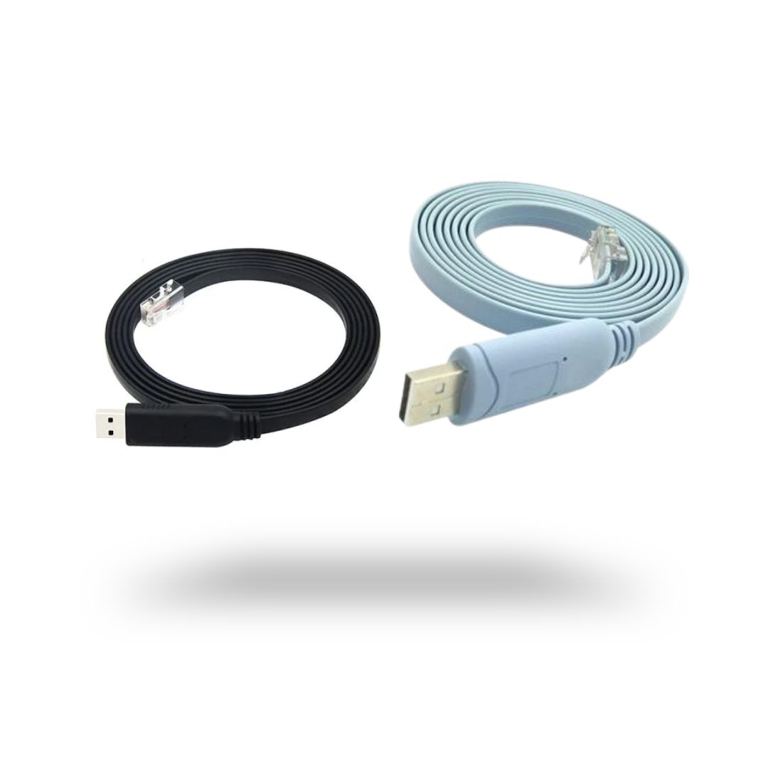 KABEL CONSOLE USB TO RJ45 1,8 METER CHIP T340 / CHIP PL2303 / CHIP FTDI - HITAM