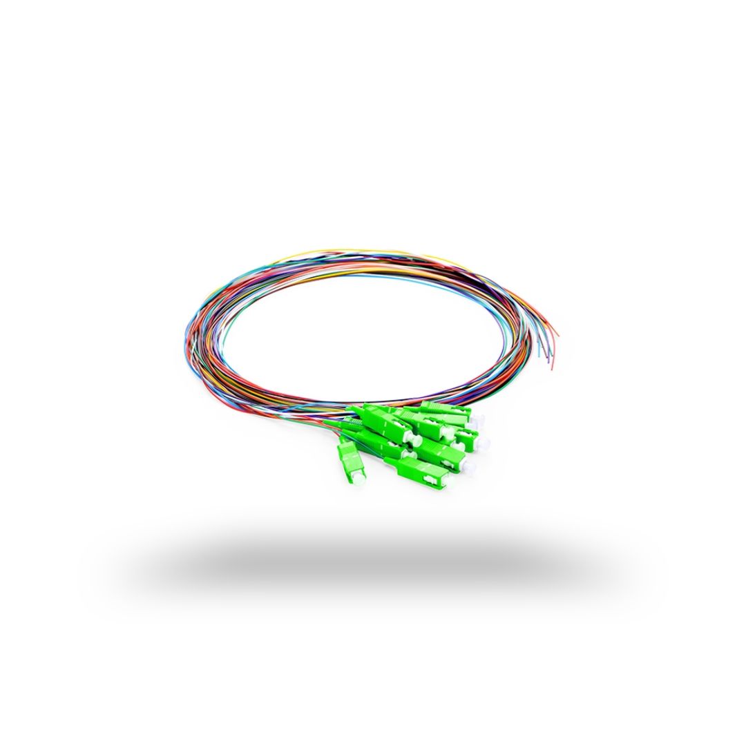 Pigtail SC APC Rainbow 12 PCS FIBER OPTIC