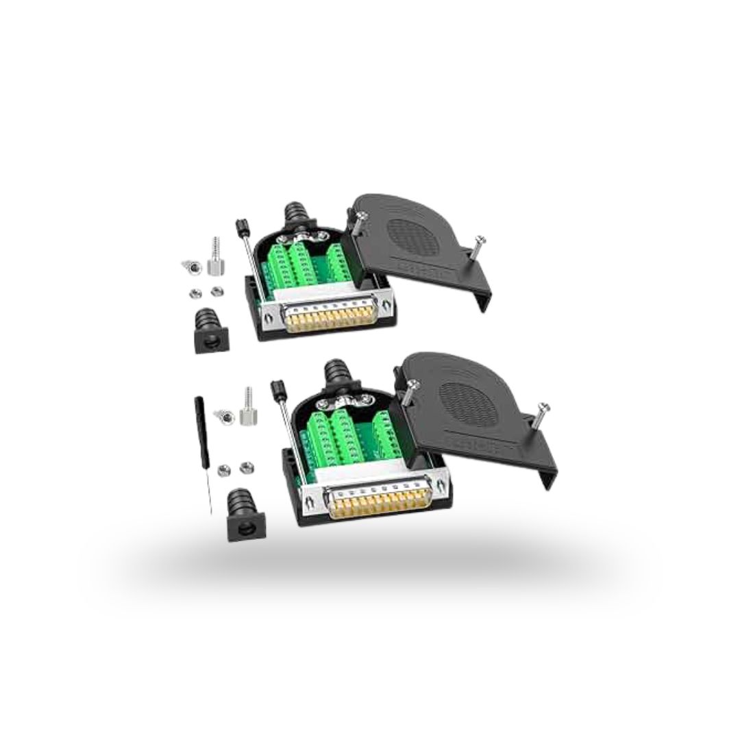 Connector DB25 D-SUB Male Female Adapter 25-pin Port Adapter to Terminal Connector - Male